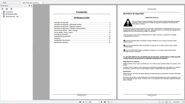 Case Hydraulic Hammer CB 470S570S800S Service ManualES 2