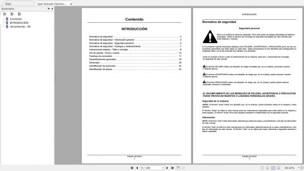 Case Hydraulic Hammer CB 80S90S135S Service ManualES 2