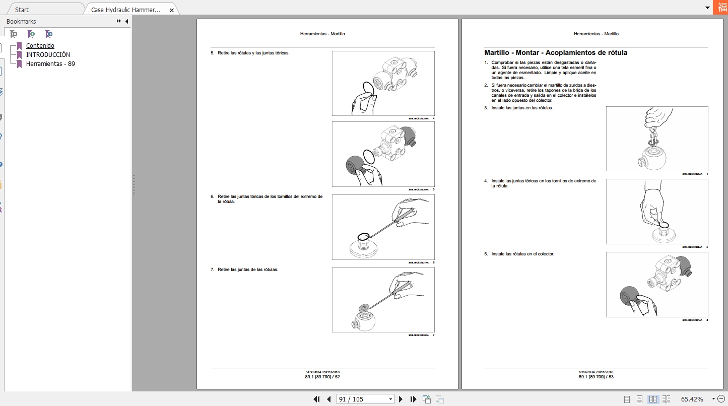 Case Hydraulic Hammer CB 150S Service Manual_ES