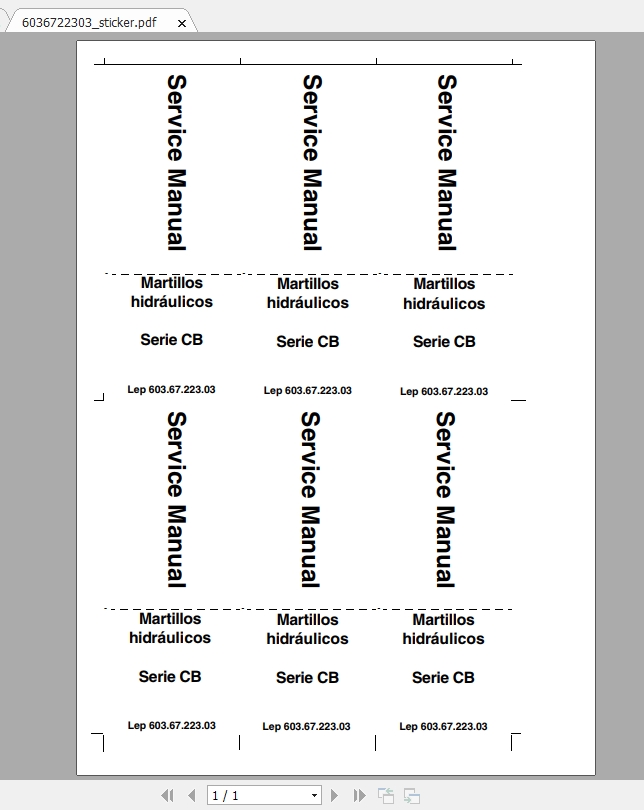 Case Hydraulic Hammer CB Series Service Manual_ES