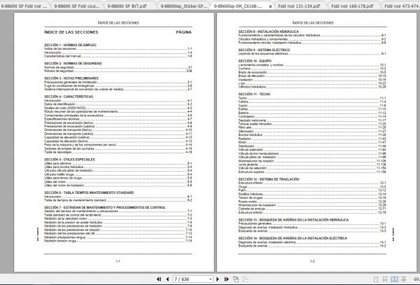Case Mini Excavator CX16B CX18B Service ManualES 2