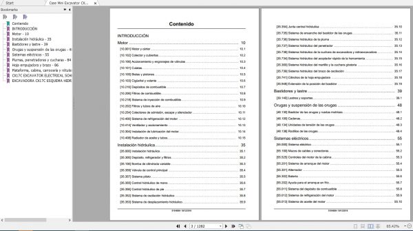 Case Mini Excavator CX17C Service Manual51548684ES 2
