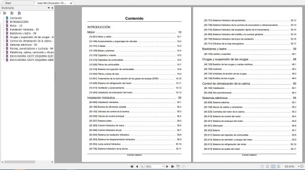 Case Mini Excavator CX37C Service ManualES 2
