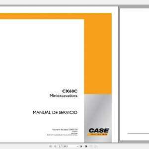 Case Mini Excavator CX60C Service Manual51452130ES 1