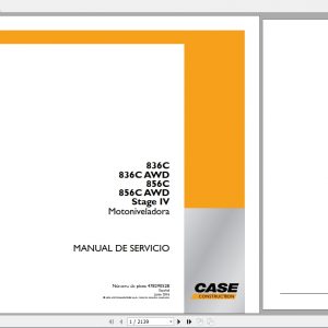 Case Motor Grader 836CAWD 856CAWD Service ManualES 1