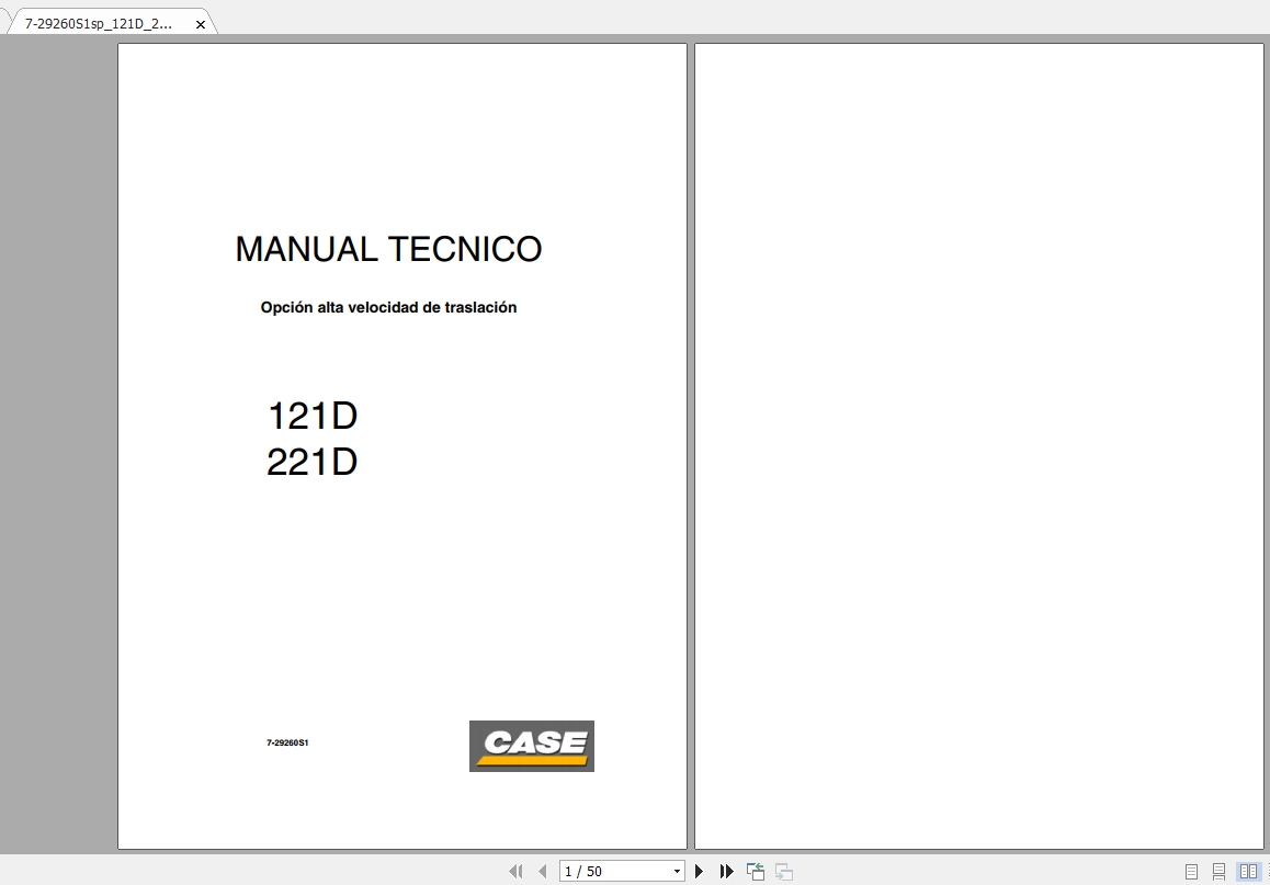 Case Skid Steer Loader 121D 221D Technical ManualES 1