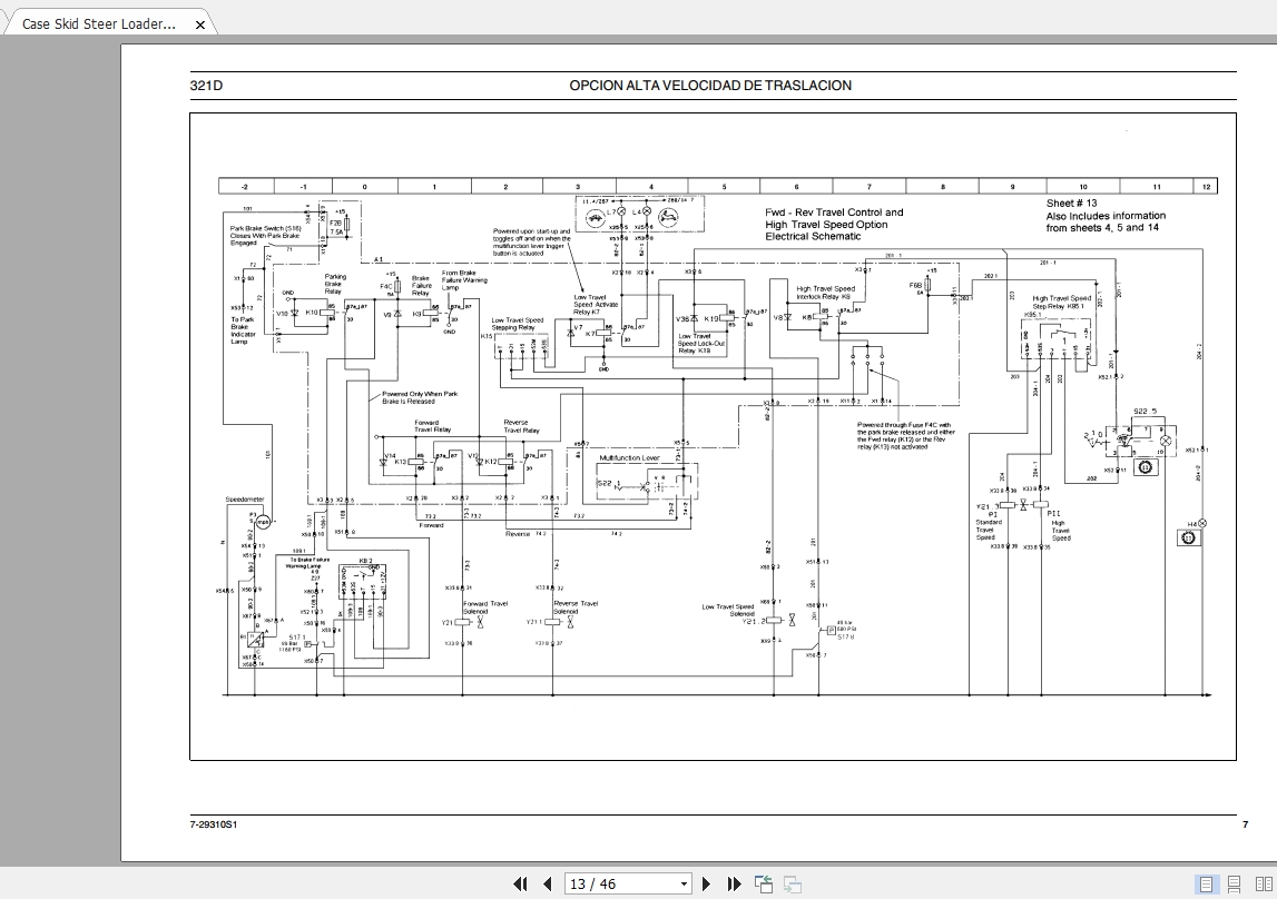 Case Skid Steer Loader 321D Technical Manual_ES