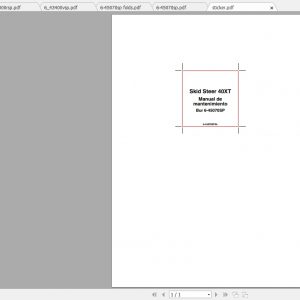 Case Skid Steer Loader 40XT Service Manual_ES Case Skid Steer Loader 40Xt Service Manuales 1