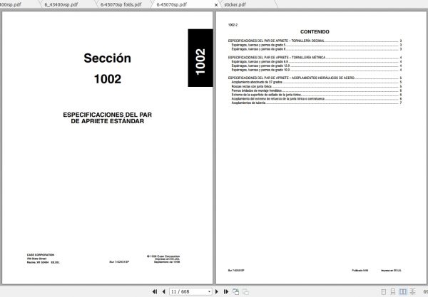 Case Skid Steer Loader 40XT Service ManualES 2