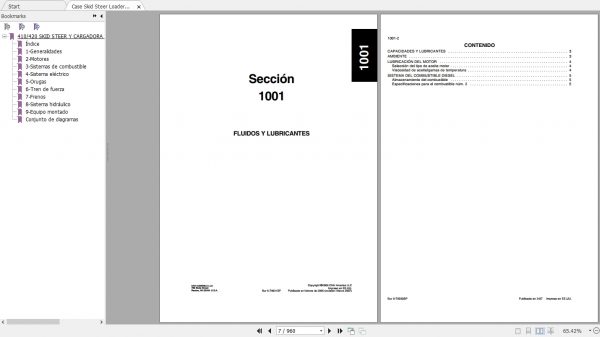 Case Skid Steer Loader 410 420 Repair ManualES 2