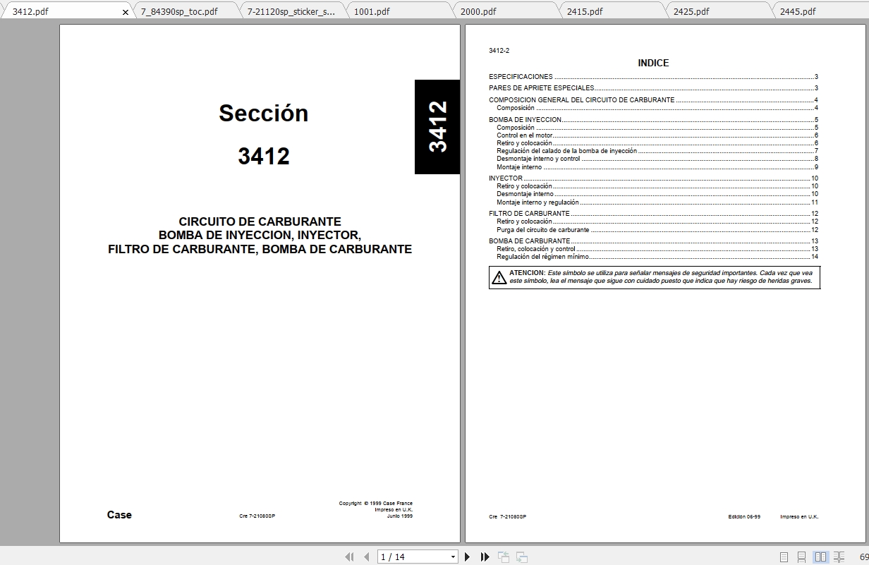 Case Skid Steer Loader 50 Service ManualES 1