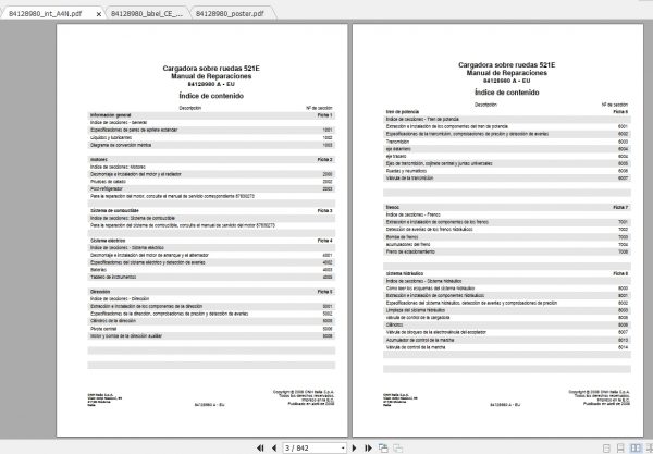 Case Skid Steer Loader 521E Repair ManualES 2