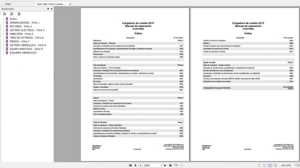Case Skid Steer Loader 521F Repair ManualES 2