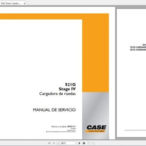 Case Skid Steer Loader 521G Service Manual_ES Case Skid Steer Loader 521G Service Manuales 1