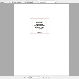 Case Skid Steer Loader 60XT 70XT Maintenance ManualES 1