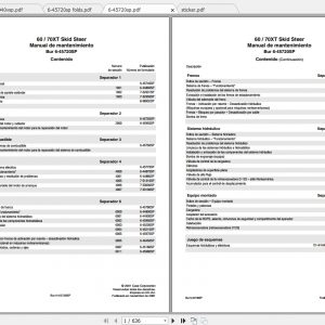 Case Skid Steer Loader 60Xt 70Xt Maintenance Manuales 2