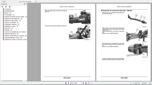 Case Wheel Excavator WX148 Service Manual48005357ES 3