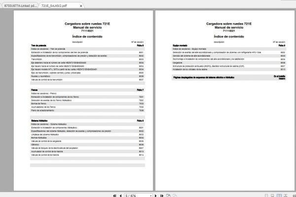 Case Wheel Loader 721E Repair Instrucciones ManualES 3