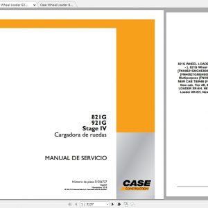 Case Wheel Loader 821G 921G Service ManualES 2