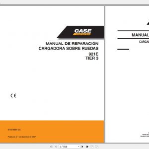 Case Wheel Loader 921E Repair ManualES 1