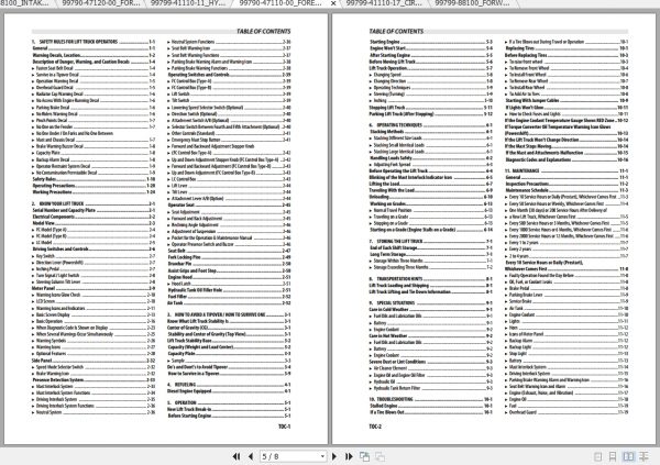 Caterpillar Lift Truck DP100NM1S Service Manuals 3