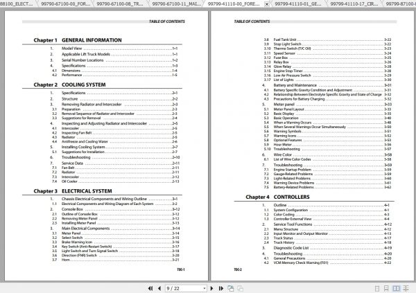 Caterpillar Lift Truck DP100NM1 Service Manuals 2