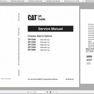 Caterpillar Lift Truck DP100N Service Manuals 1