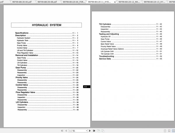 Caterpillar Lift Truck DP100 Service Manuals 2