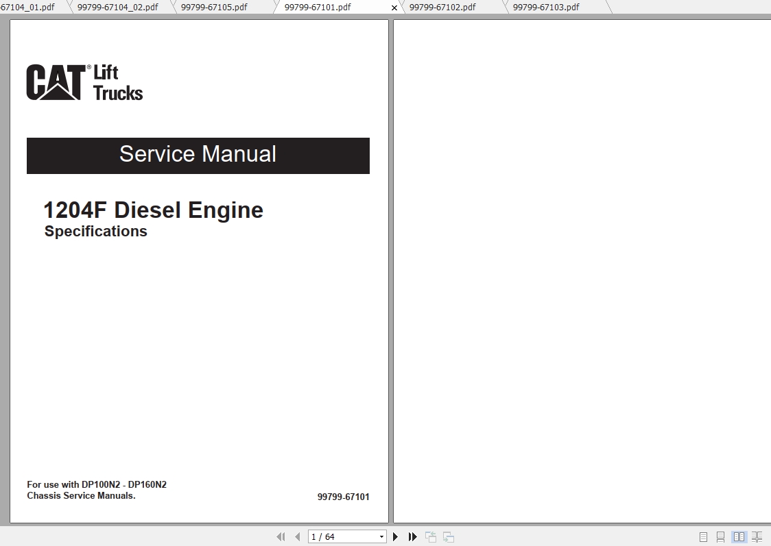 Caterpillar Lift Truck DP120N2 Service Manuals 3