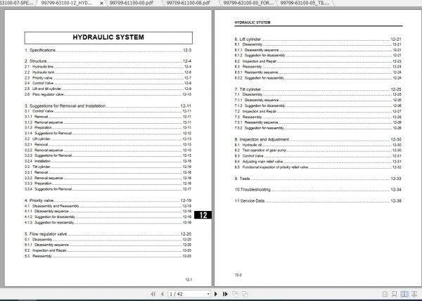Caterpillar Lift Truck DP120N Service Manuals 2