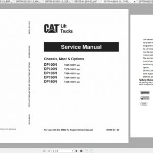 Caterpillar Lift Truck DP150N Service Manuals 1