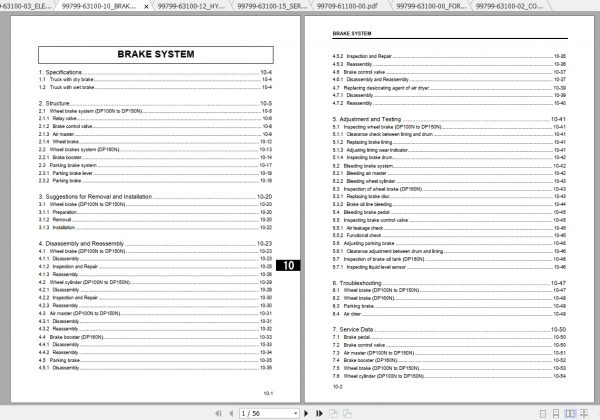 Caterpillar Lift Truck DP150N Service Manuals 2