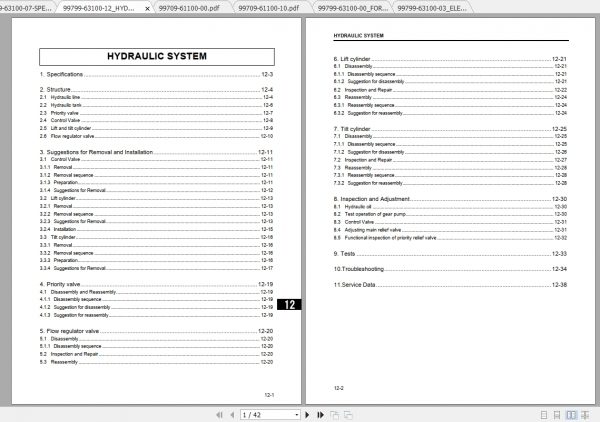 Caterpillar Lift Truck DP160N Service Manuals 2