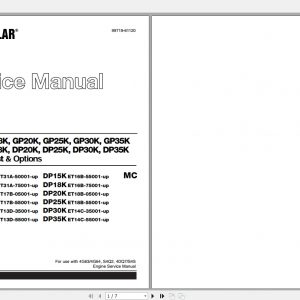 Caterpillar Lift Truck DP18K MC Service Manual 1