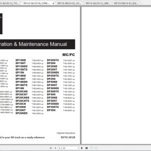 Caterpillar Lift Truck DP20NTS Service Manuals 1