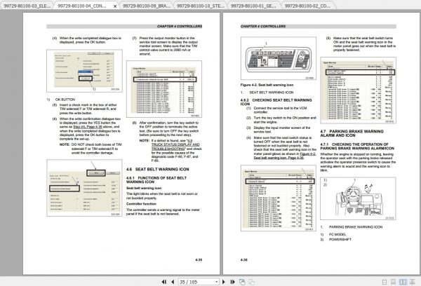 Caterpillar Lift Truck DP25NM Service Manuals 3