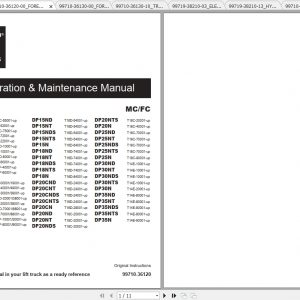 Caterpillar Lift Truck DP25NT Service Manuals 1