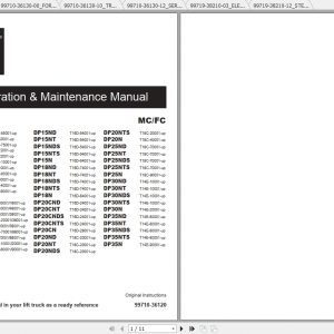 Caterpillar Lift Truck DP35NT Service Manuals 1 1