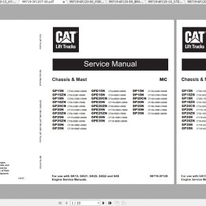 Caterpillar Lift Truck DP35N Service Manuals 1