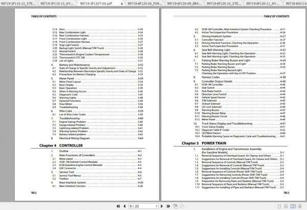 Caterpillar Lift Truck DP35N Service Manuals 2