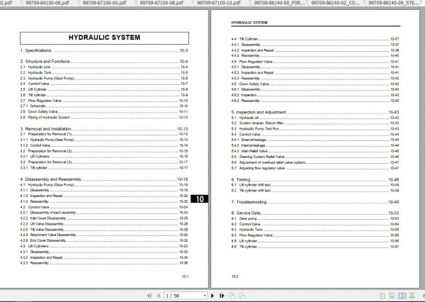Caterpillar Lift Truck DP70 Service Manuals 2