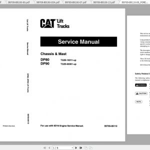 Caterpillar Lift Truck DP80 Service Manuals 3