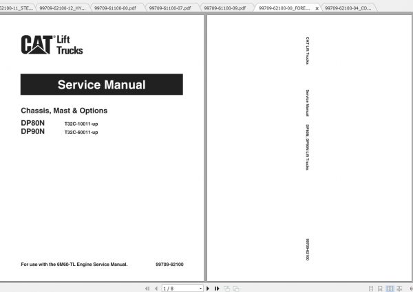 Caterpillar Lift Truck DP90N Service Manuals 1