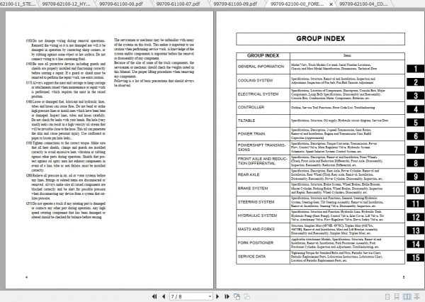 Caterpillar Lift Truck DP90N Service Manuals 2