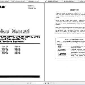 Caterpillar Lift Truck DPL40 Service Manuals 1