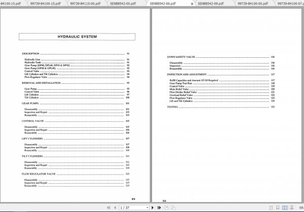 Caterpillar Lift Truck DPL40 Service Manuals 2