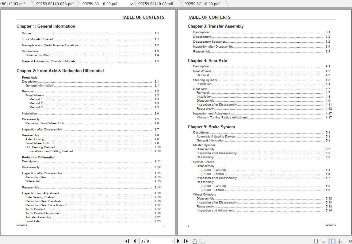 Caterpillar Lift Truck E5000 Service Manuals 2