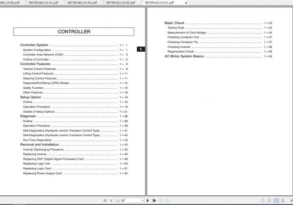 Caterpillar Lift Truck EC20N Service Manuals 2