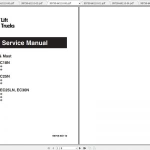 Caterpillar Lift Truck EC25EN Service Manuals 1