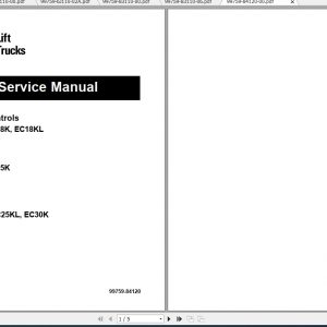 Caterpillar Lift Truck EC30K Service Manuals 1